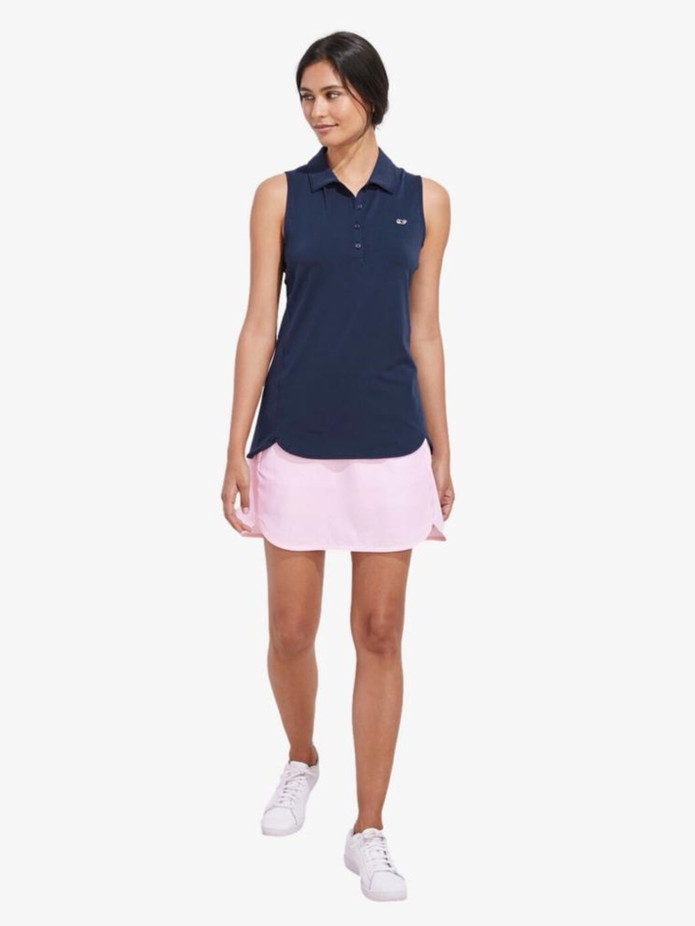 Vineyard Vines Jersey Stretch Women's Sleeveless Golf Tennis Polo Shirt